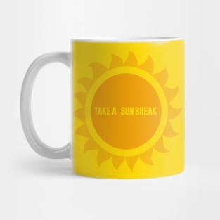 Retro 'Take A Sun Break' Design Mug